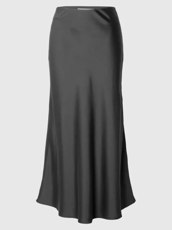 Nederdele>SELECTED SATIN MAXINEDERDEL Grey