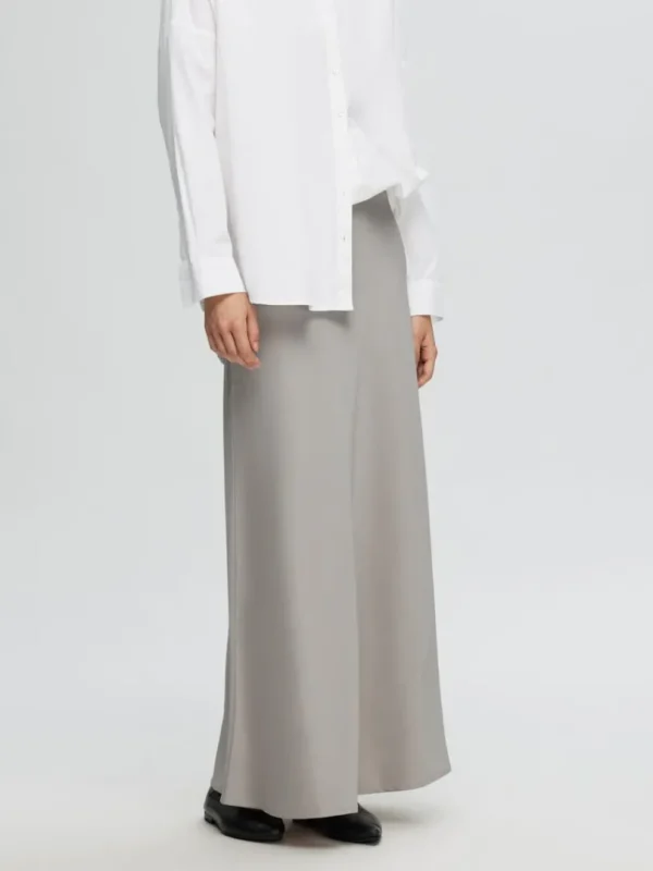 Nederdele>SELECTED SATIN MAXINEDERDEL Beige