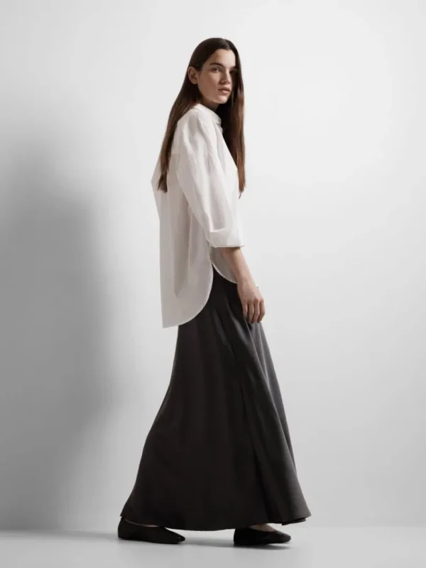 Nederdele>SELECTED SATIN MAXINEDERDEL Black