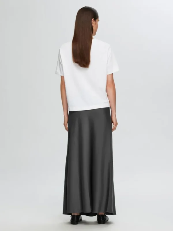 Nederdele>SELECTED SATIN MAXINEDERDEL Grey