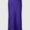 Nederdele>SELECTED SATIN MIDINEDERDEL Purple