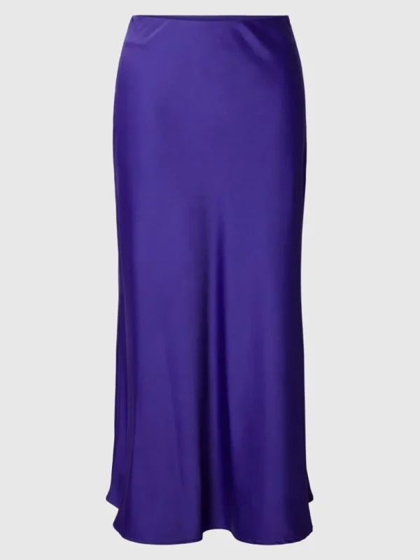 Nederdele>SELECTED SATIN MIDINEDERDEL Purple