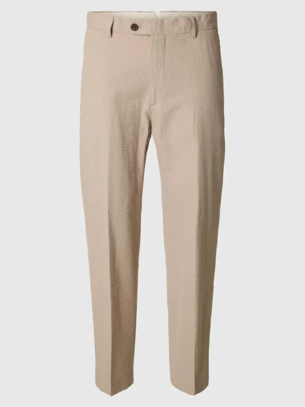 Bukser>SELECTED SEERSUCKER HABITBUKSER Beige
