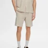 Shorts>SELECTED SEERSUCKER SHORTS Beige