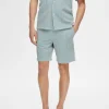 Shorts>SELECTED SEERSUCKER SHORTS Blue