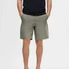 Shorts>SELECTED SEERSUCKER SHORTS Green