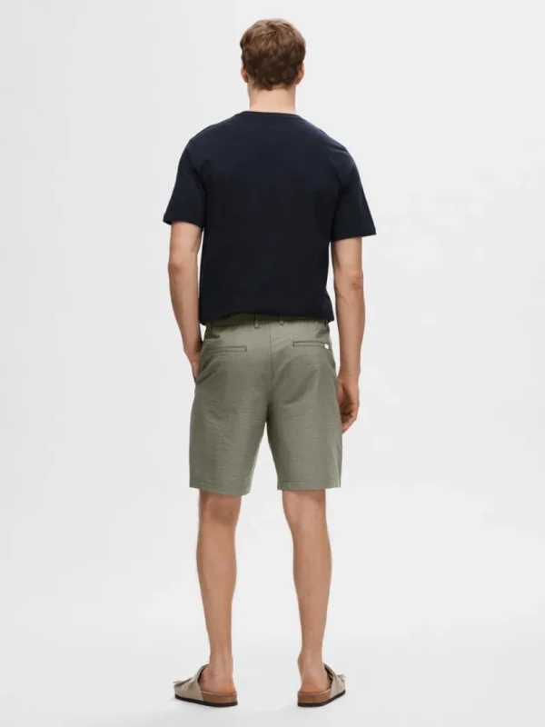 Shorts>SELECTED SEERSUCKER SHORTS Green