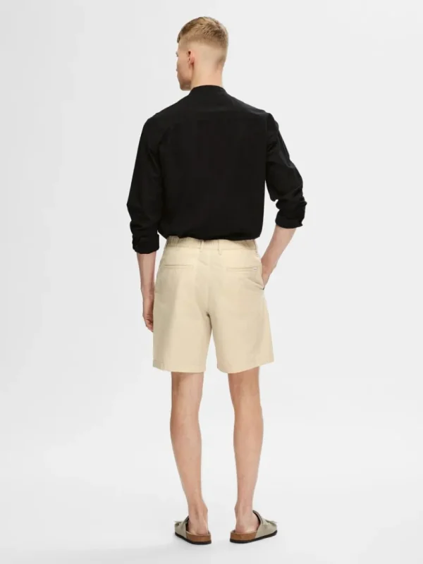 Shorts>SELECTED SEERSUCKER SHORTS Beige