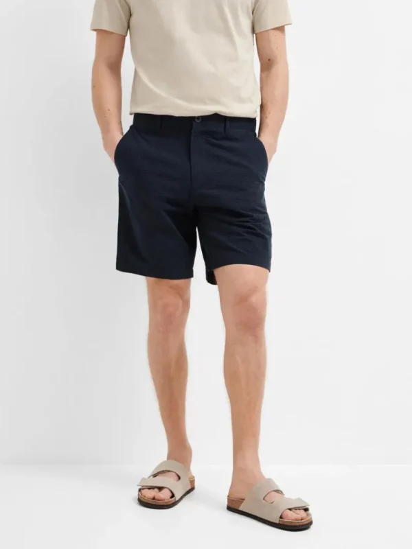 Shorts>SELECTED SEERSUCKER SHORTS Blue