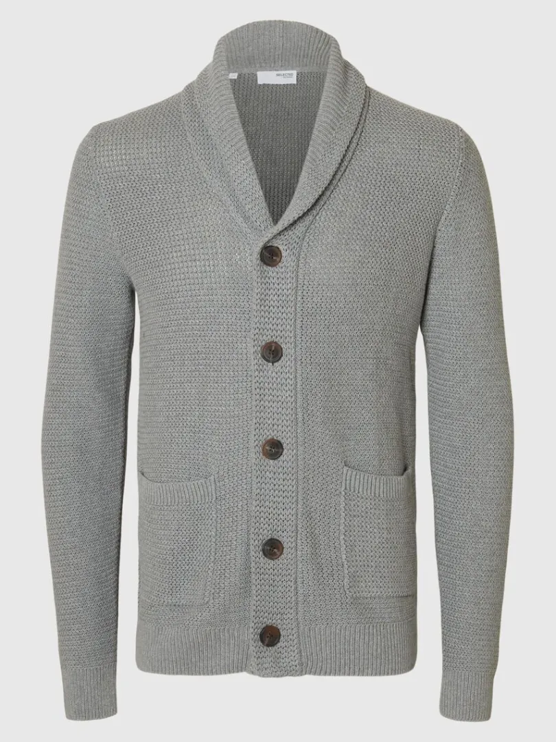 shawlneck_strikket_cardig_4-1.webp Strik>SELECTED SHAWL-NECK STRIKKET CARDIGAN Grey
