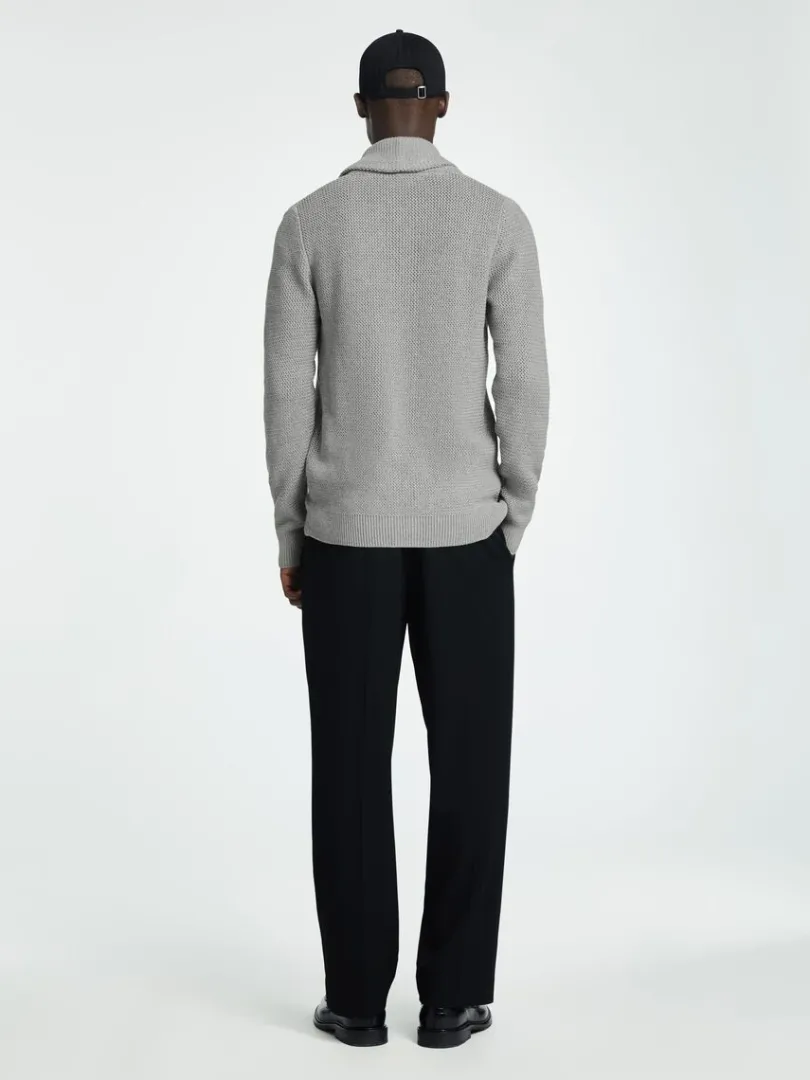shawlneck_strikket_cardig_5-1.webp Strik>SELECTED SHAWL-NECK STRIKKET CARDIGAN Grey