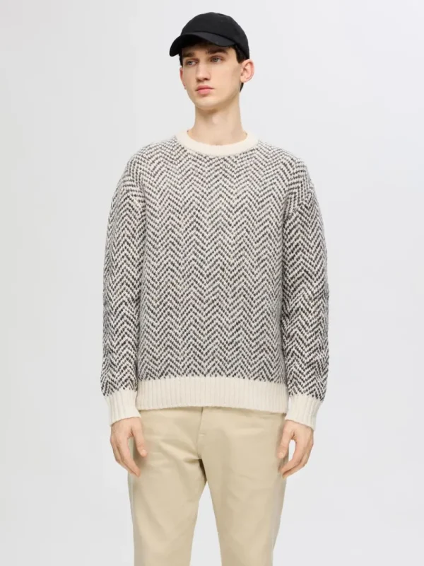 Strik>SELECTED SILDEBENSPRINT STRIKTRØJE Beige