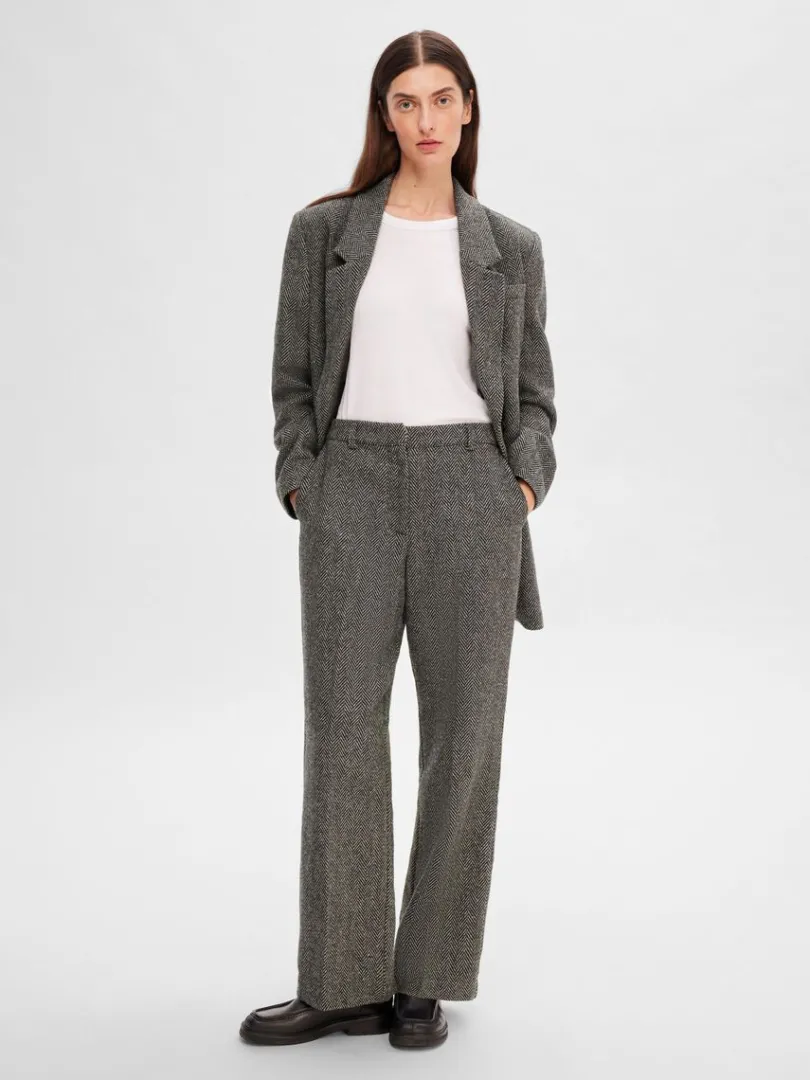 skrddersyede_brede_bukser_1-4.webp Bukser | Jakkesæt & Blazers>SELECTED SKRÆDDERSYEDE BREDE BUKSER Grey