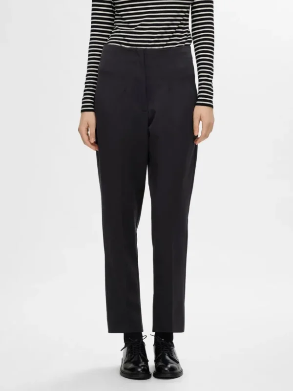 Bukser | Jakkesæt & Blazers>SELECTED SKRÆDDERSYEDE TAPERED BUKSER Black