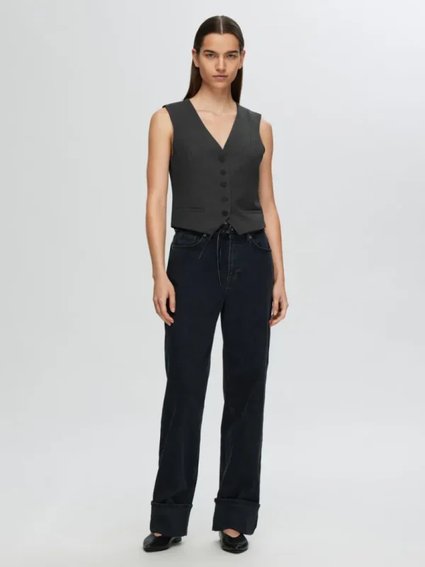 Jakkesæt & Blazers | Toppe Og Bluser>SELECTED SKRÆDDERSYEDE VEST Grey