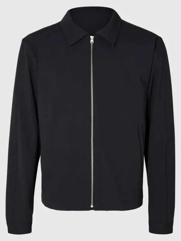 Overtøj | Jakkesæt & Blazers>SELECTED SKRÆDDERSYET MED LYNLÅS JAKKE Blue