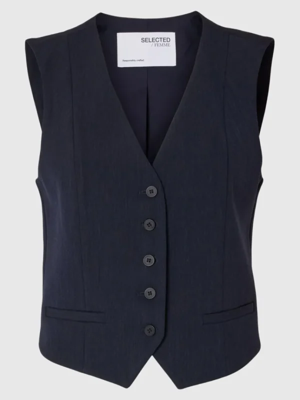 Jakkesæt & Blazers>SELECTED SKRÆDDERSYET VEST Blue