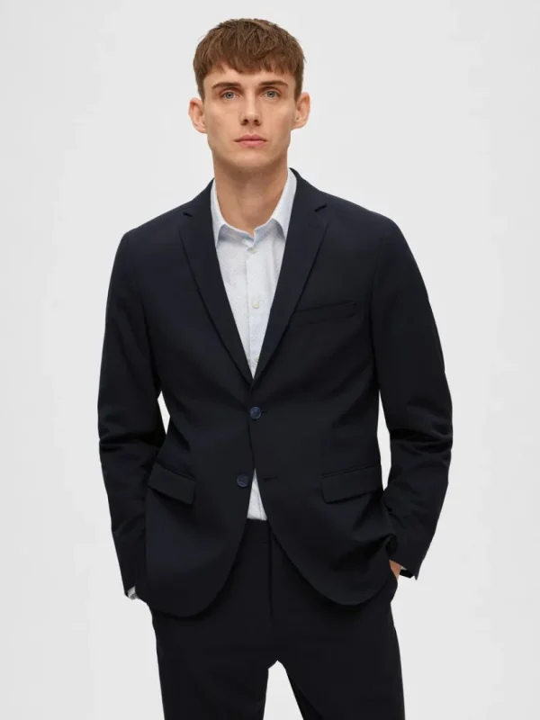 Jakkesæt & Blazers>SELECTED SLIM FIT BLAZER Blue