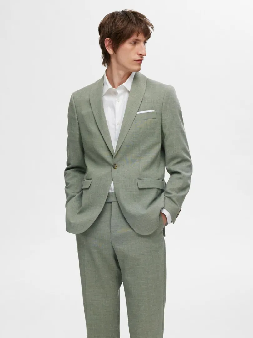 slim_fit_blazer_0-18.webp Jakkesæt & Blazers>SELECTED SLIM FIT BLAZER Green