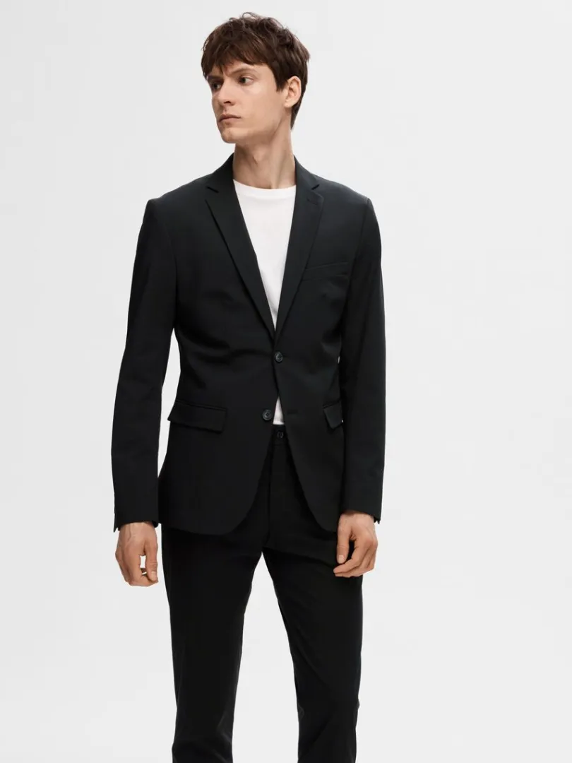 slim_fit_blazer_0-21.webp Jakkesæt & Blazers>SELECTED SLIM FIT BLAZER Black