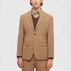 Jakkesæt & Blazers>SELECTED SLIM FIT BLAZER Brown