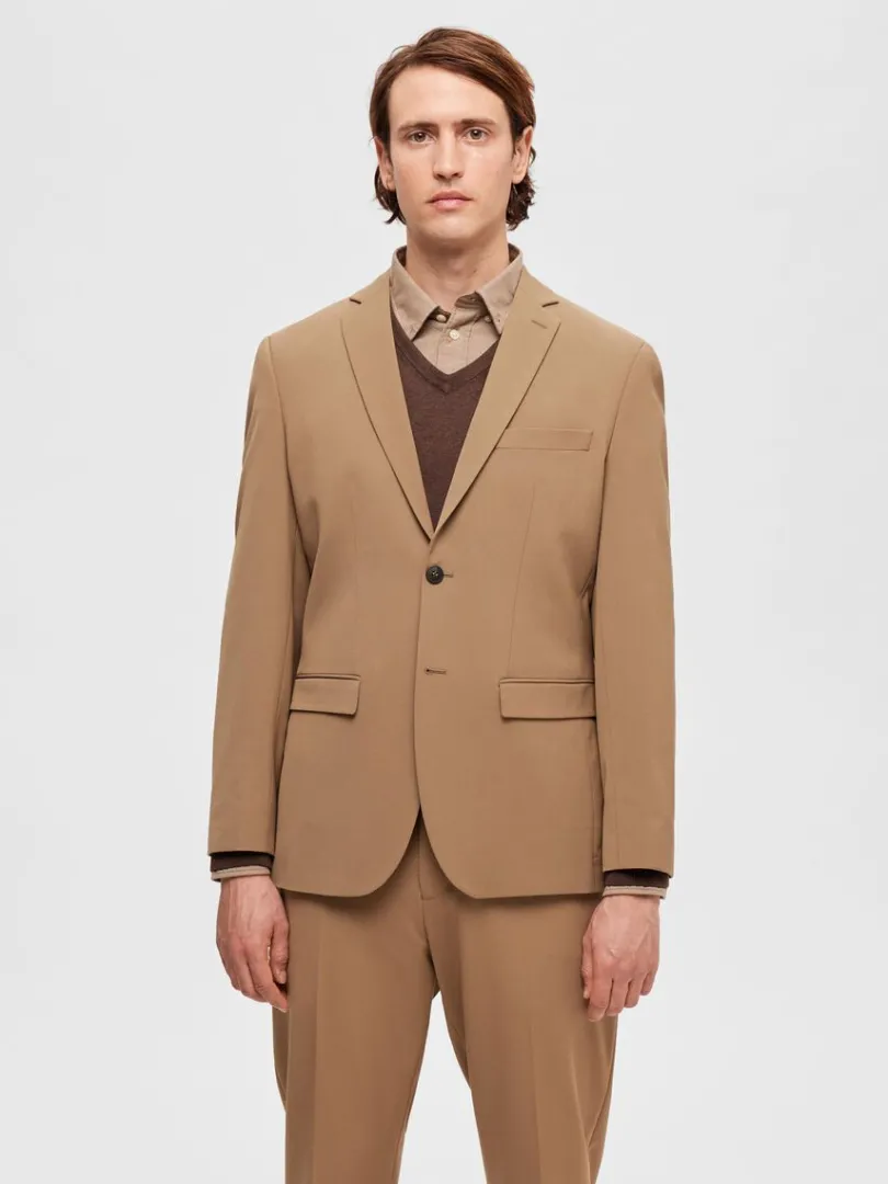 slim_fit_blazer_0-22.webp Jakkesæt & Blazers>SELECTED SLIM FIT BLAZER Brown