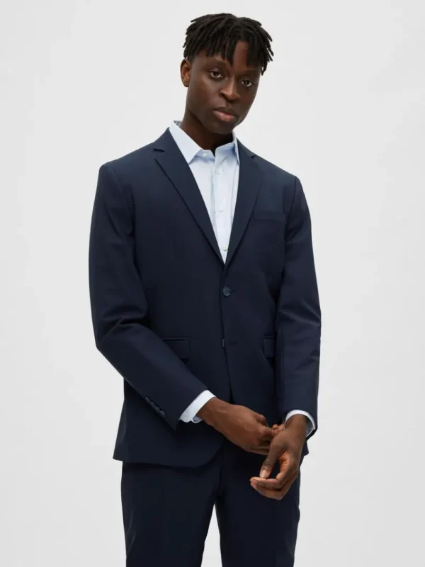 Jakkesæt & Blazers>SELECTED SLIM FIT BLAZER Blue
