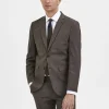 Jakkesæt & Blazers>SELECTED SLIM FIT BLAZER Brown