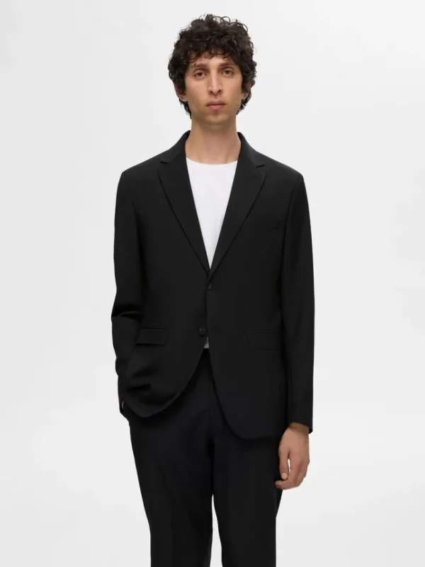 Jakkesæt & Blazers>SELECTED SLIM FIT BLAZER Black