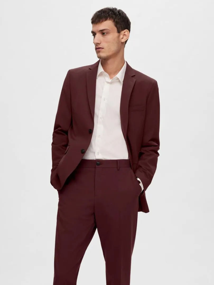 slim_fit_blazer_0-3.webp Jakkesæt & Blazers>SELECTED SLIM FIT BLAZER Red