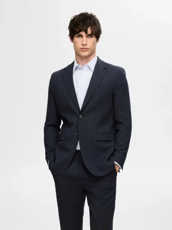 Jakkesæt & Blazers>SELECTED SLIM FIT BLAZER Blue