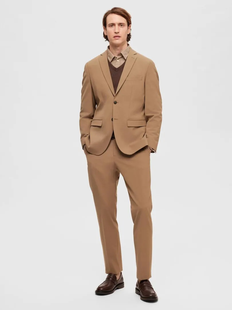 slim_fit_blazer_1-22.webp Jakkesæt & Blazers>SELECTED SLIM FIT BLAZER Brown