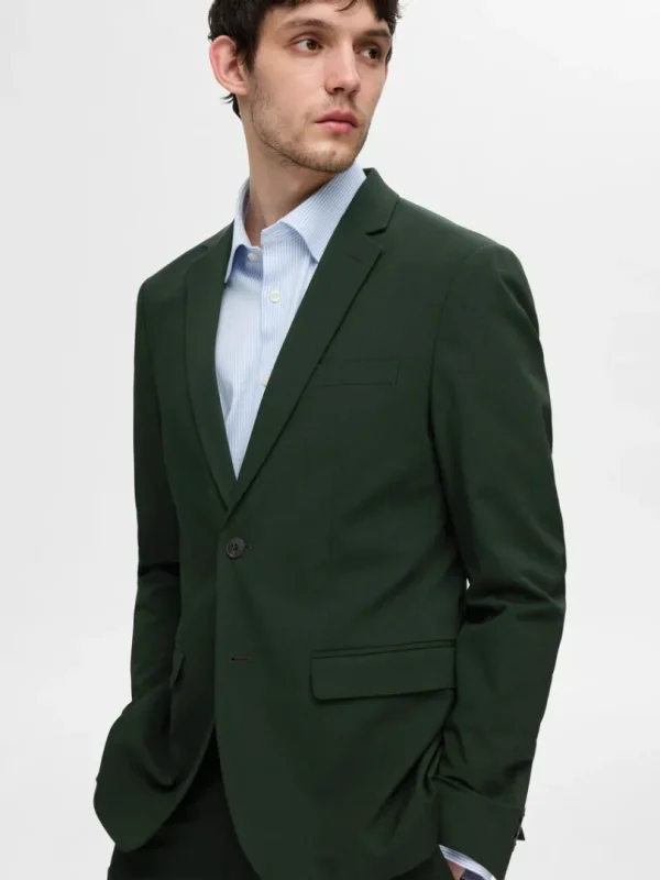 Jakkesæt & Blazers>SELECTED SLIM FIT BLAZER Green