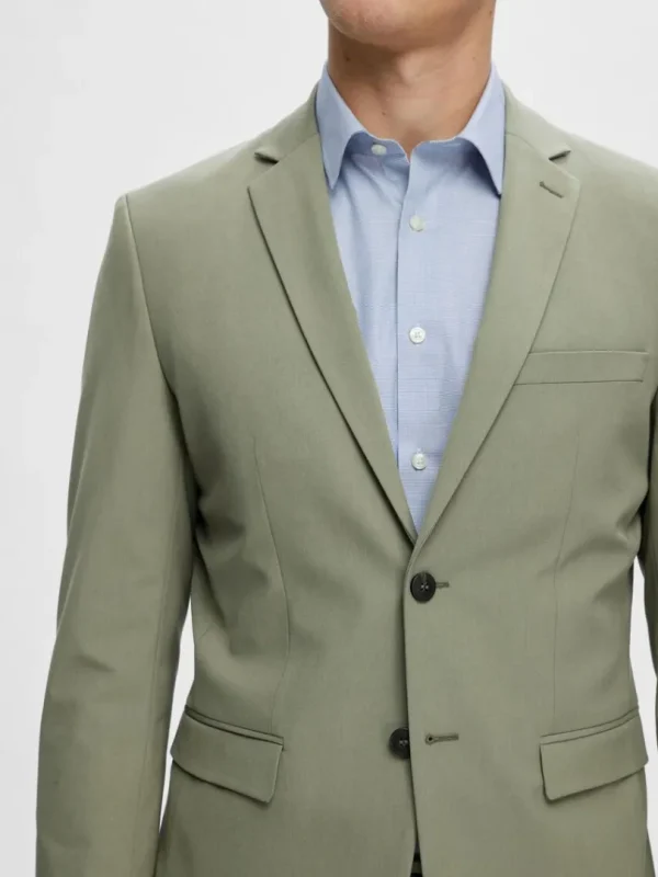 Jakkesæt & Blazers>SELECTED SLIM FIT BLAZER Green
