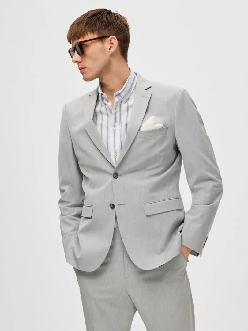 slim_fit_blazer_3-15.webp Jakkesæt & Blazers>SELECTED SLIM FIT BLAZER Grey