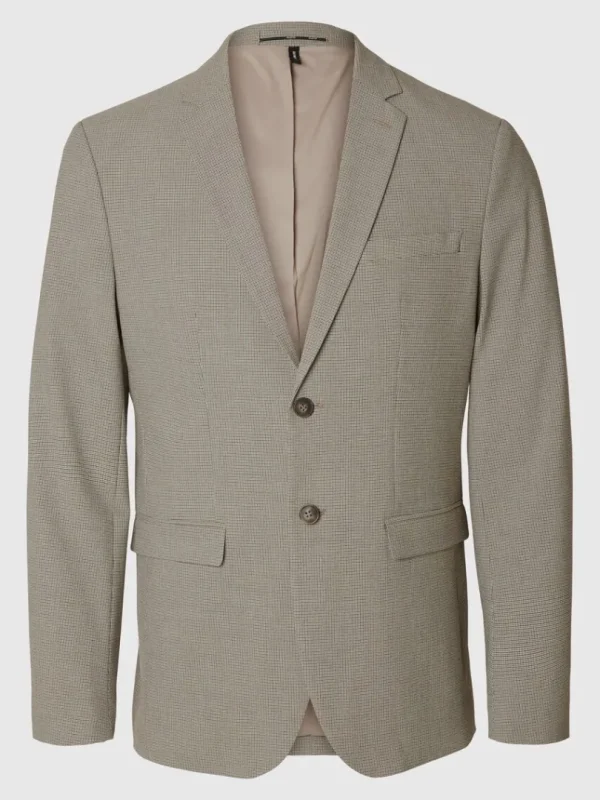 Jakkesæt & Blazers>SELECTED SLIM FIT BLAZER Brown