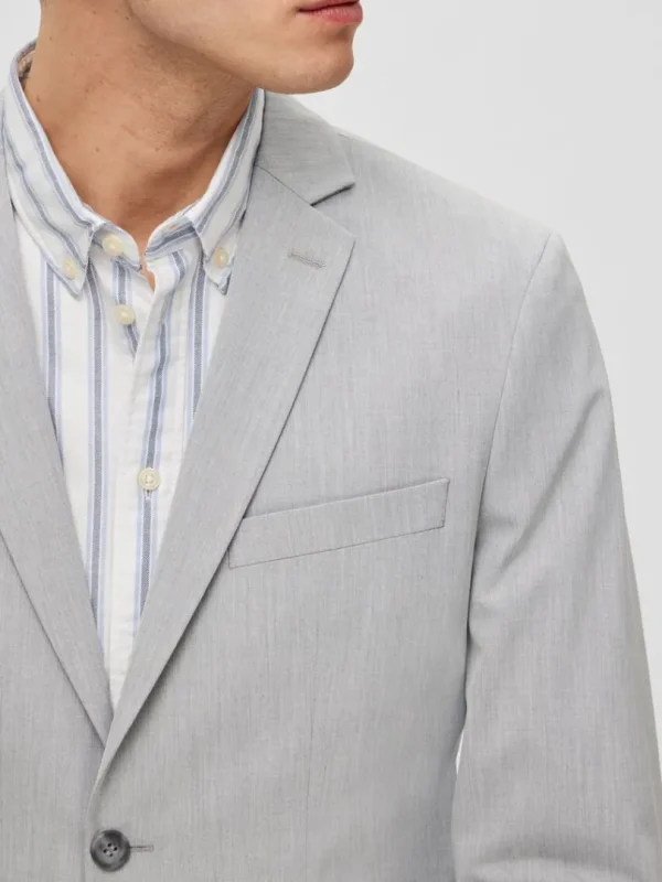 Jakkesæt & Blazers>SELECTED SLIM FIT BLAZER Grey