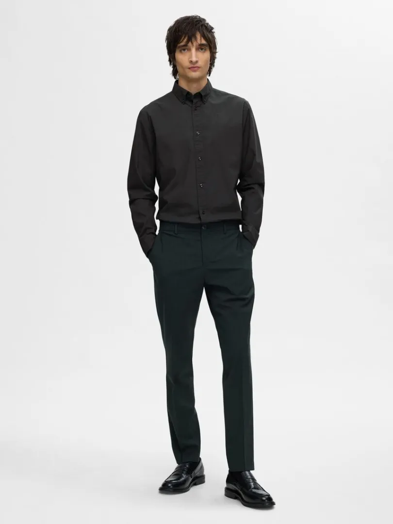 slim_fit_bomuld_skjorte_2-2.webp Skjorter>SELECTED SLIM FIT BOMULD SKJORTE Black