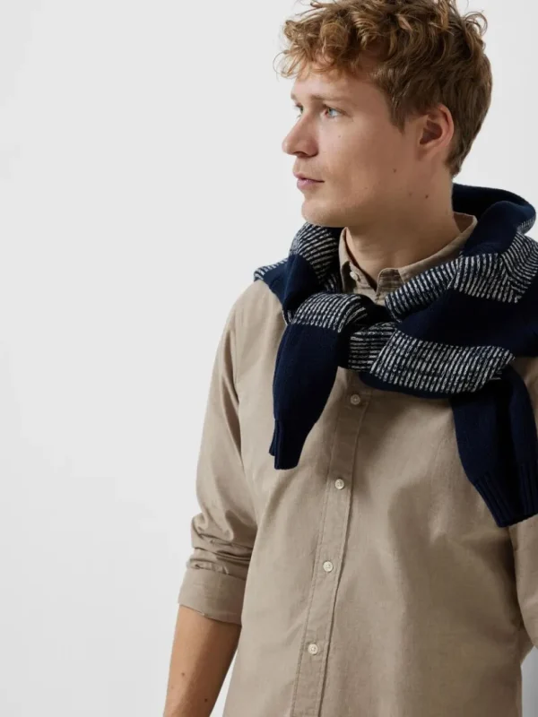 Skjorter>SELECTED SLIM FIT BOMULD SKJORTE Brown