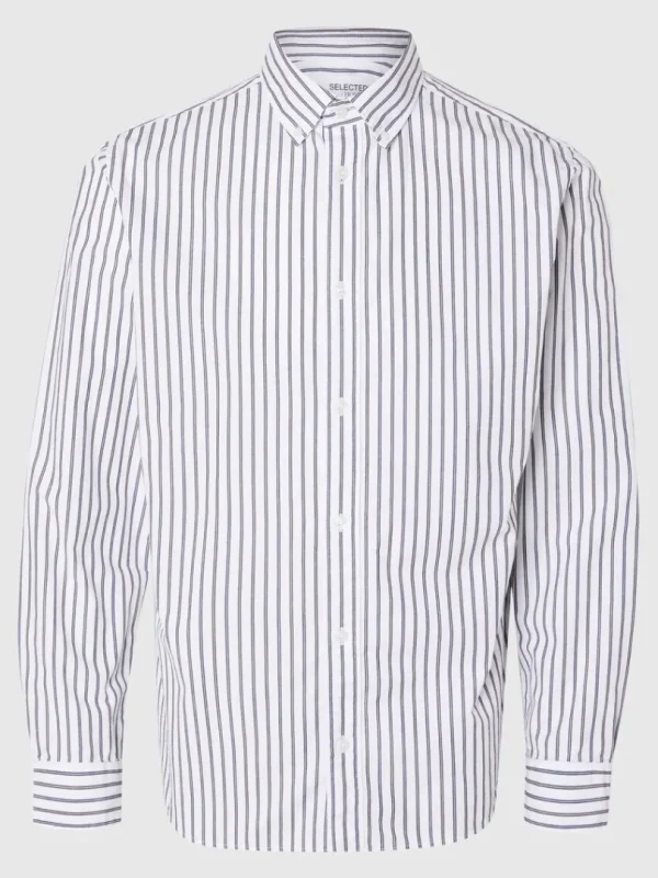 Skjorter>SELECTED SLIM FIT BOMULD SKJORTE White