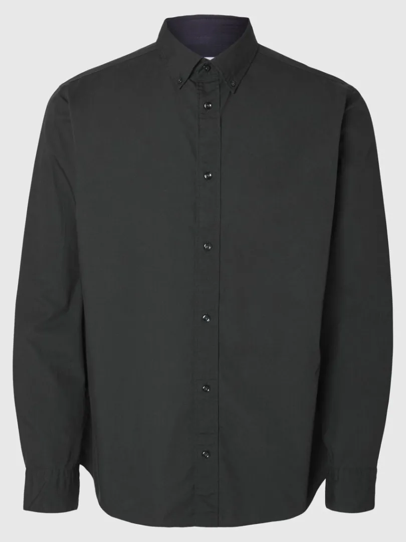 slim_fit_bomuld_skjorte_4-2.webp Skjorter>SELECTED SLIM FIT BOMULD SKJORTE Black