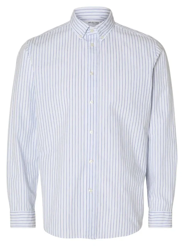 Skjorter>SELECTED SLIM FIT BOMULD SKJORTE Blue
