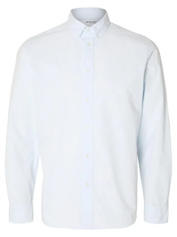 Skjorter>SELECTED SLIM FIT BOMULD SKJORTE Blue
