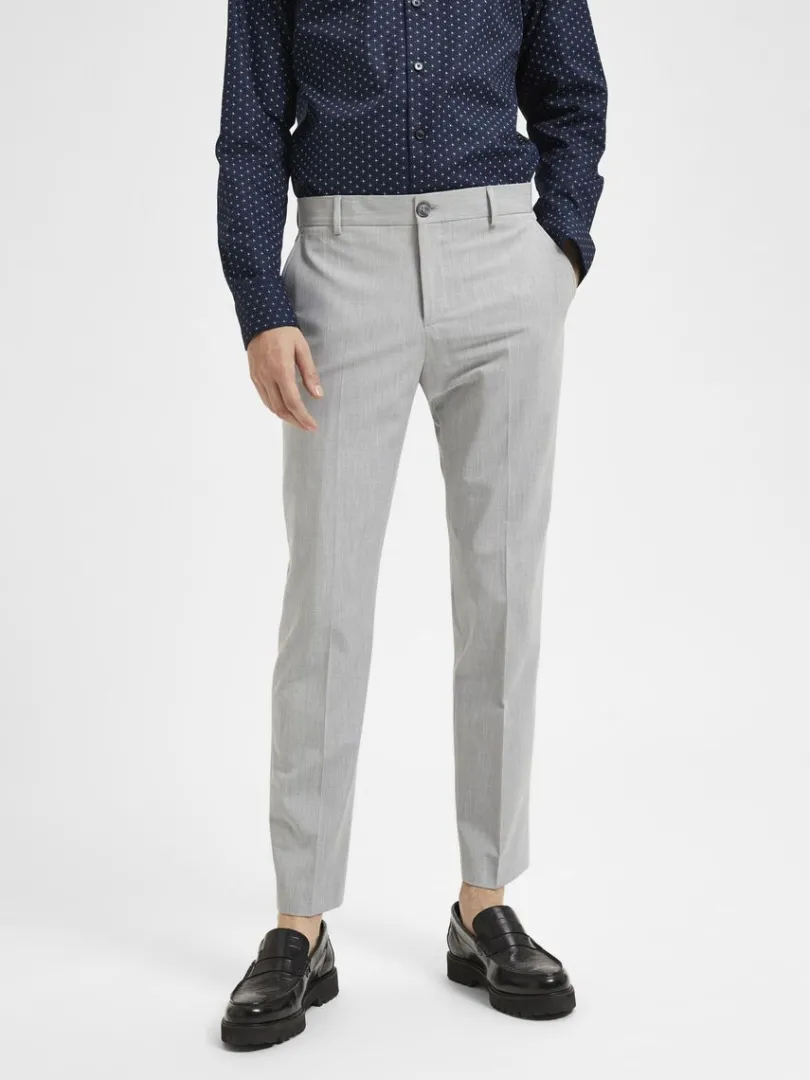 slim_fit_bukser_0-6.webp Bukser | Jakkesæt & Blazers>SELECTED 175 SLIM FIT BUKSER Grey
