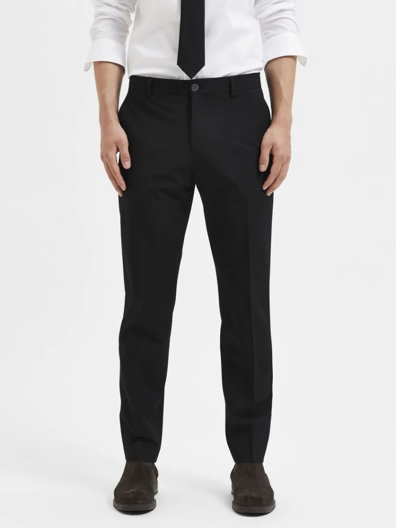 slim_fit_bukser_0-7.webp Bukser | Jakkesæt & Blazers>SELECTED 175 SLIM FIT BUKSER Black