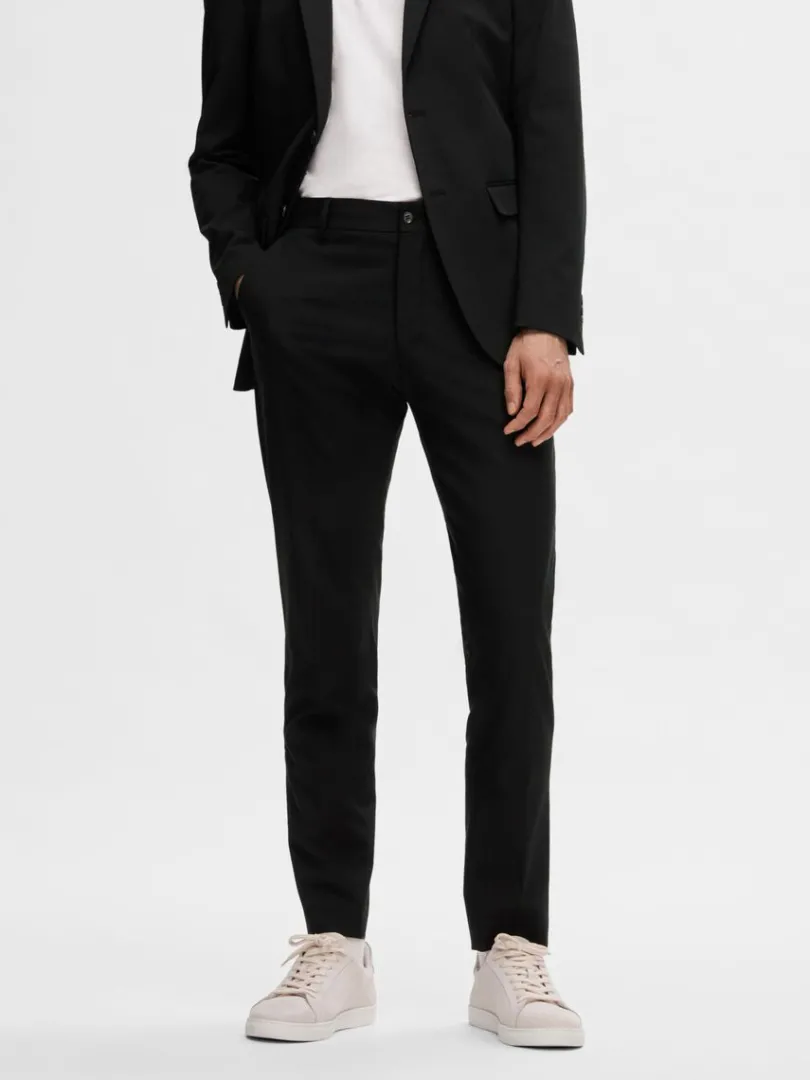 slim_fit_bukser_0-8.webp Bukser | Jakkesæt & Blazers>SELECTED SLIM FIT BUKSER Black