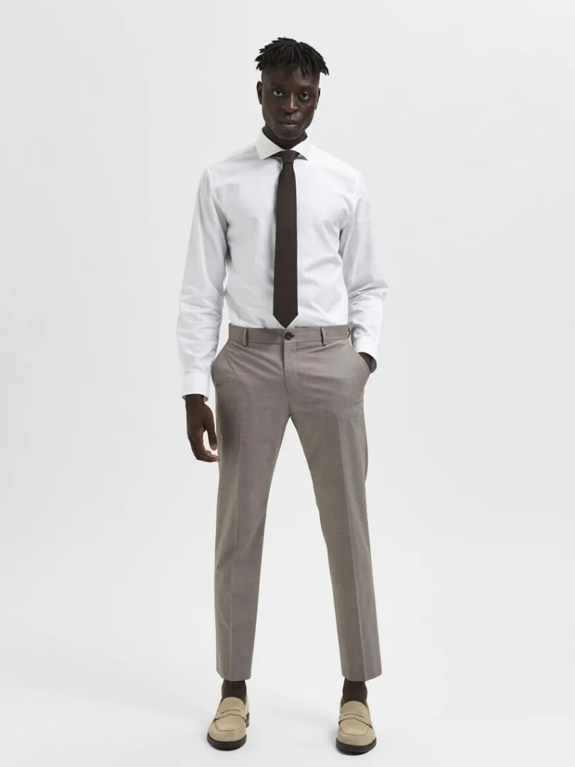 slim_fit_bukser_1-14.webp Bukser | Jakkesæt & Blazers>SELECTED SLIM FIT BUKSER Brown