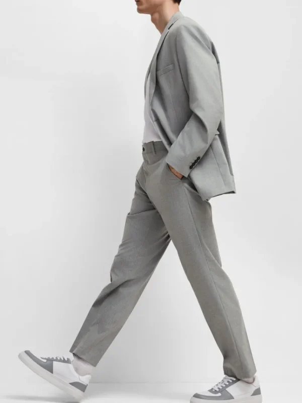 Bukser | Jakkesæt & Blazers>SELECTED SLIM FIT BUKSER Grey