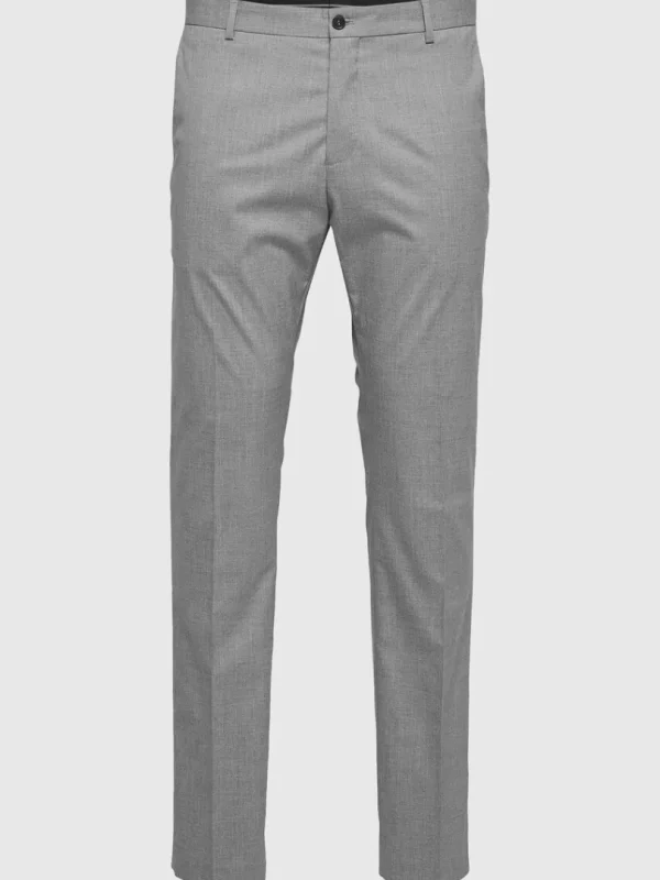 Bukser | Jakkesæt & Blazers>SELECTED SLIM FIT BUKSER Grey