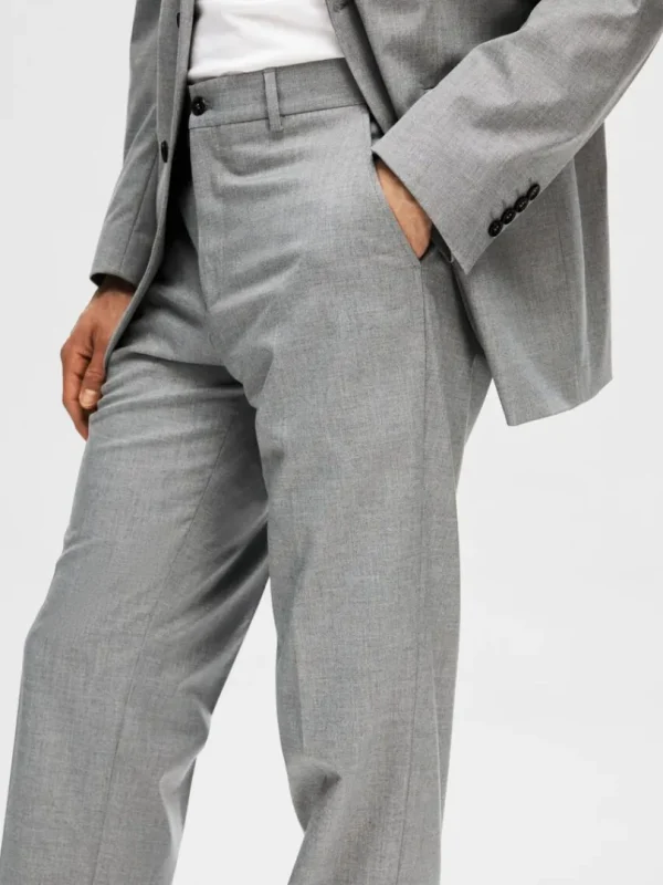 Bukser | Jakkesæt & Blazers>SELECTED SLIM FIT BUKSER Grey